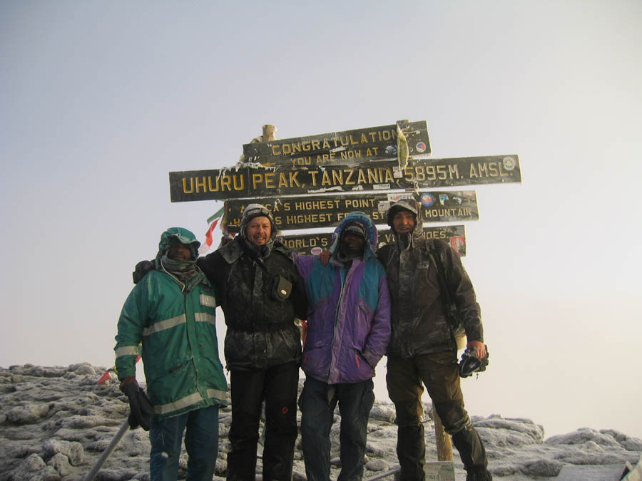 Greg und Steve auf dem Gipfle des Kilimanjaro